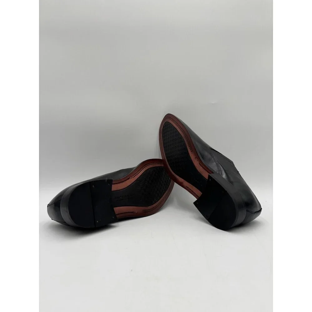 Bostonian HALIDE Men's NEW Leather Oxford Slip-On Shoes Black US Size 7.5